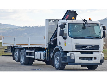 Камион с кран, Бордови камион Volvo FE 320 Pritsche 8,00 m + KRAN +  FUNK*TOPZUSTAND: снимка 4