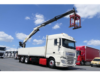 Бордови камион, Камион с кран DAF XF 460: снимка 2 Бордови камион, Камион с кран DAF XF 460: снимка 2