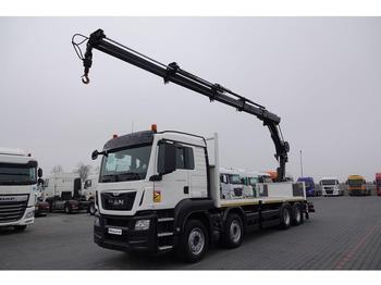 Бордови камион, Камион с кран MAN TGS 35.480: снимка 2