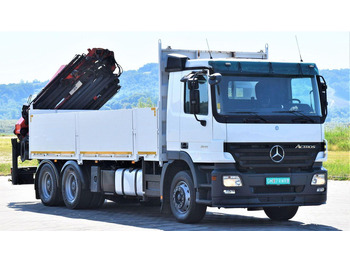 Бордови камион, Камион с кран Mercedes-Benz ACTROS 2641: снимка 3 Бордови камион, Камион с кран Mercedes-Benz ACTROS 2641: снимка 3