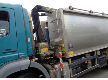 Самосвал камион, Камион с кран Mercedes-Benz Axor 1824 Tipper Crane Palfinger PK 4501: снимка 3