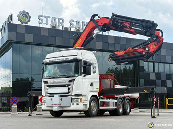 Камион с кран Scania  G490 6x2 Palfinger PK 53002 SH Fly Jib Basket: снимка 4