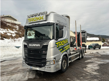 Камион за дърва Scania R650: снимка 2