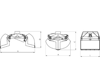 Нови Грайферна кофа за Кран за камион Clamshell bucket for digging BV-M 500: снимка 4 Нови Грайферна кофа за Кран за камион Clamshell bucket for digging BV-M 500: снимка 4