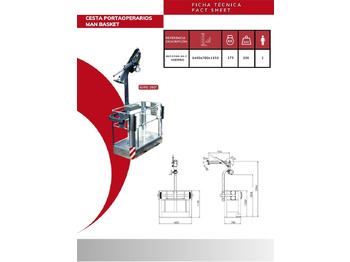 Прикачен инвентар за Кран за камион Height Adjustable Rotating Iron Man Basket CPGR-2H-F: снимка 3