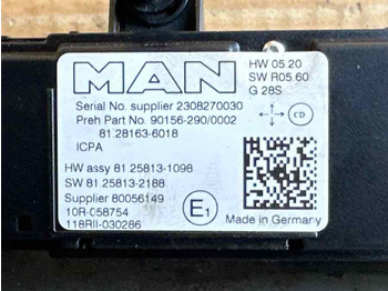 Кабина и интериор за Камион MAN RADIO MODUL 81.28163-6018: снимка 3