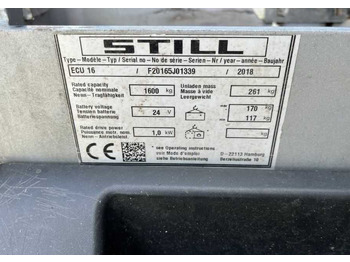 Палетна количка Still ECU16: снимка 4