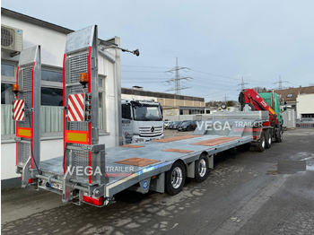 Нискорамна площадка полуремарке За превоз на тежка техника 2 Axle Lowloader: снимка 3
