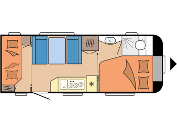Каравана HOBBY DE LUXE 540 KMFe