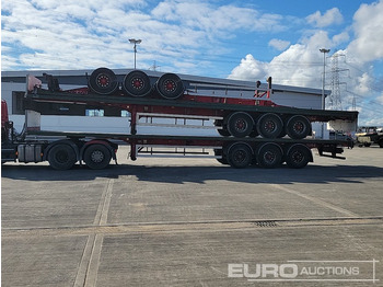 Бордово полуремарке/ Платформа 2012 SDC Tri Axle Flatbed Trailer (3 of): снимка 2