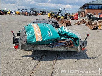 Ремарке за строителна техника Meredith & Eyre 3.5 Ton Twin Axle Plant Trailer, Soundproofing Barriers (10 of): снимка 4