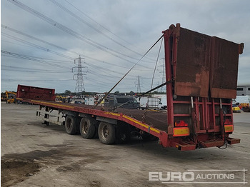 Нискорамна площадка полуремарке Tri Axle Low Loader Trailer, Winch, Hydraulic Ramp: снимка 3