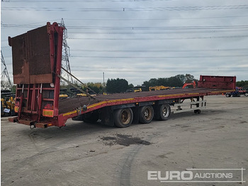 Нискорамна площадка полуремарке Tri Axle Low Loader Trailer, Winch, Hydraulic Ramp: снимка 5
