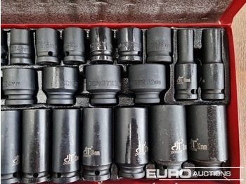 Оборудване за гаражи/ Работилници Unused 35 Piece 1/2" Drive Air Impact Socket Set, Steel Case: снимка 3 Оборудване за гаражи/ Работилници Unused 35 Piece 1/2" Drive Air Impact Socket Set, Steel Case: снимка 3