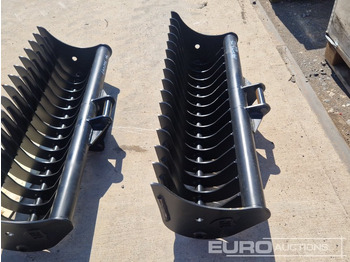 Нови Кофа Unused 48" Rake Bucket to suit Mini Excavator: снимка 2