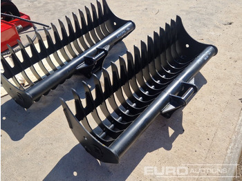 Нови Кофа Unused 48" Rake Bucket to suit Mini Excavator: снимка 3