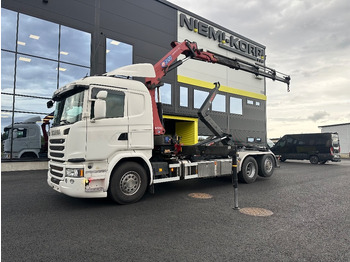 Камион с кран SCANIA G 450