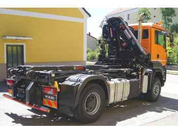 Камион с кабелна система, Камион с кран MAN TGA 18.360 BL 4x4/Euro4/TÜV/HIAB 111/MULTILIFT/Winterdienst: снимка 5