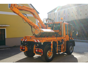 Самосвал камион MERCEDES-BENZ Unimog U 400/Hydrostat/Mähtür +MULAG MHU 800: снимка 5