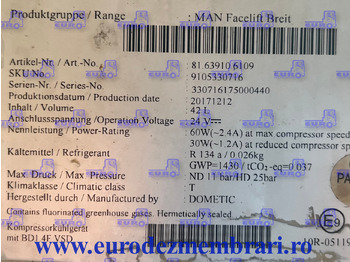 Кабина и интериор за Камион FRIGIDER MAN TGX TG2 81.63910.6109: снимка 3 Кабина и интериор за Камион FRIGIDER MAN TGX TG2 81.63910.6109: снимка 3