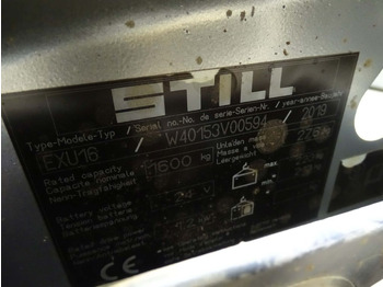 Палетна количка Still EXU16: снимка 5