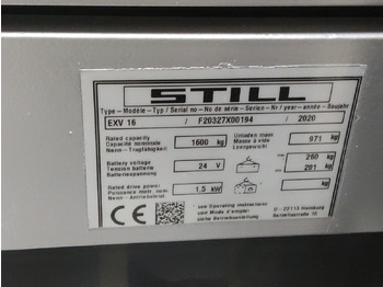 Стакер Still EXV16/BATT.NEU: снимка 5