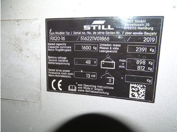 Електрокар Still RX20-16: снимка 5