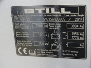 Електрокар Still RX60-35: снимка 5