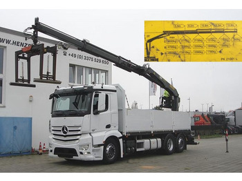 Камион с кран MERCEDES-BENZ Antos 2543