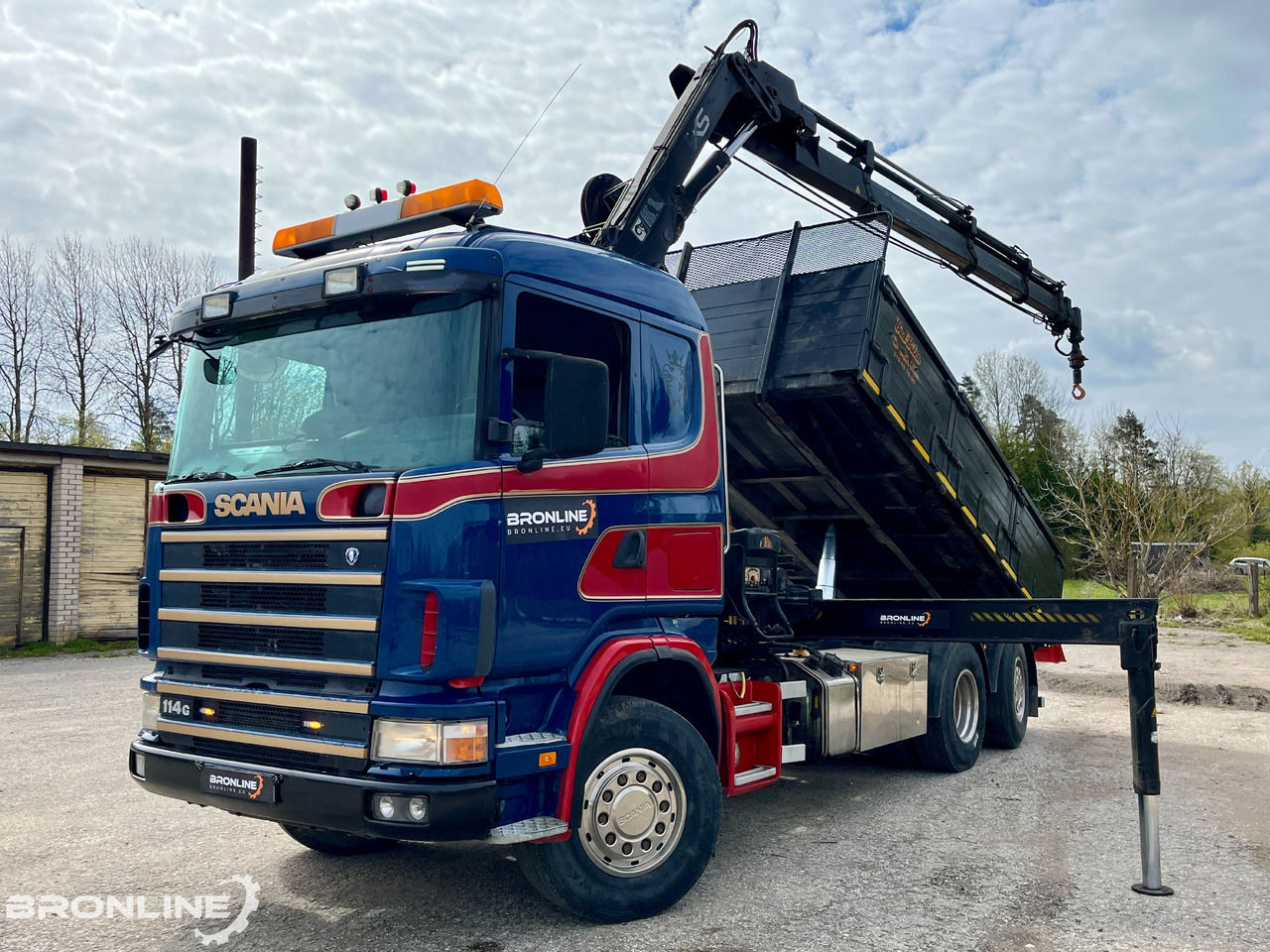 2002 SCANIA R114 6X2*4 Tipper+HIAB 166-e5 crane - Самосвал камион, Камион с кран: снимка 1 2002 SCANIA R114 6X2*4 Tipper+HIAB 166-e5 crane - Самосвал камион, Камион с кран: снимка 1