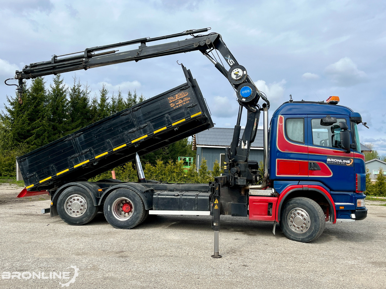 2002 SCANIA R114 6X2*4 Tipper+HIAB 166-e5 crane - Самосвал камион, Камион с кран: снимка 4 2002 SCANIA R114 6X2*4 Tipper+HIAB 166-e5 crane - Самосвал камион, Камион с кран: снимка 4
