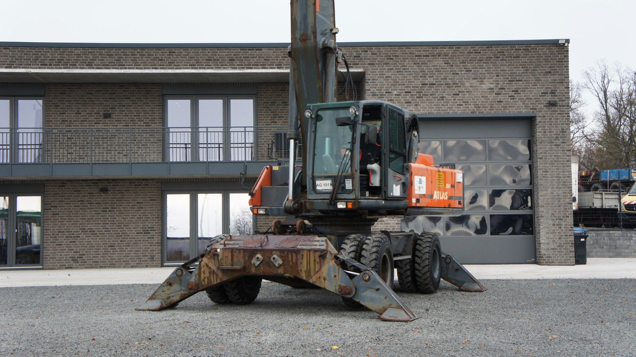 Atlas 350 MH Mobilbagger Umschlagbagger Pratzen - Колесен багер: снимка 2 Atlas 350 MH Mobilbagger Umschlagbagger Pratzen - Колесен багер: снимка 2