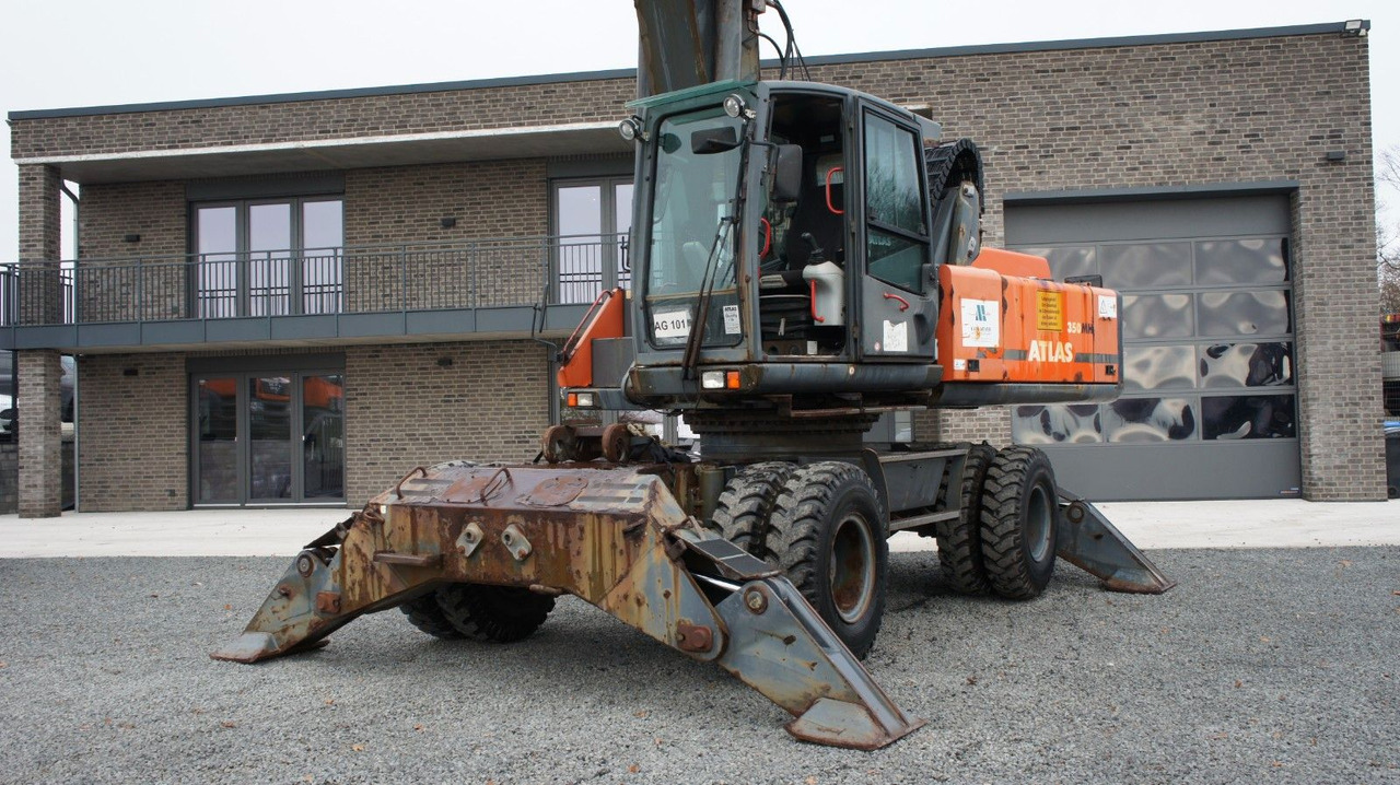 Atlas 350 MH Mobilbagger Umschlagbagger Pratzen - Колесен багер: снимка 3 Atlas 350 MH Mobilbagger Umschlagbagger Pratzen - Колесен багер: снимка 3
