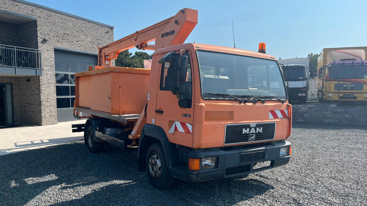 MAN 8.113 Steiger Hubarbeitsbühne Ruthmann MAN 8.113 Steiger Hubarbeitsbühne Ruthmann - Автовишка, Лекотоварен автомобил: снимка 3 MAN 8.113 Steiger Hubarbeitsbühne Ruthmann MAN 8.113 Steiger Hubarbeitsbühne Ruthmann - Автовишка, Лекотоварен автомобил: снимка 3