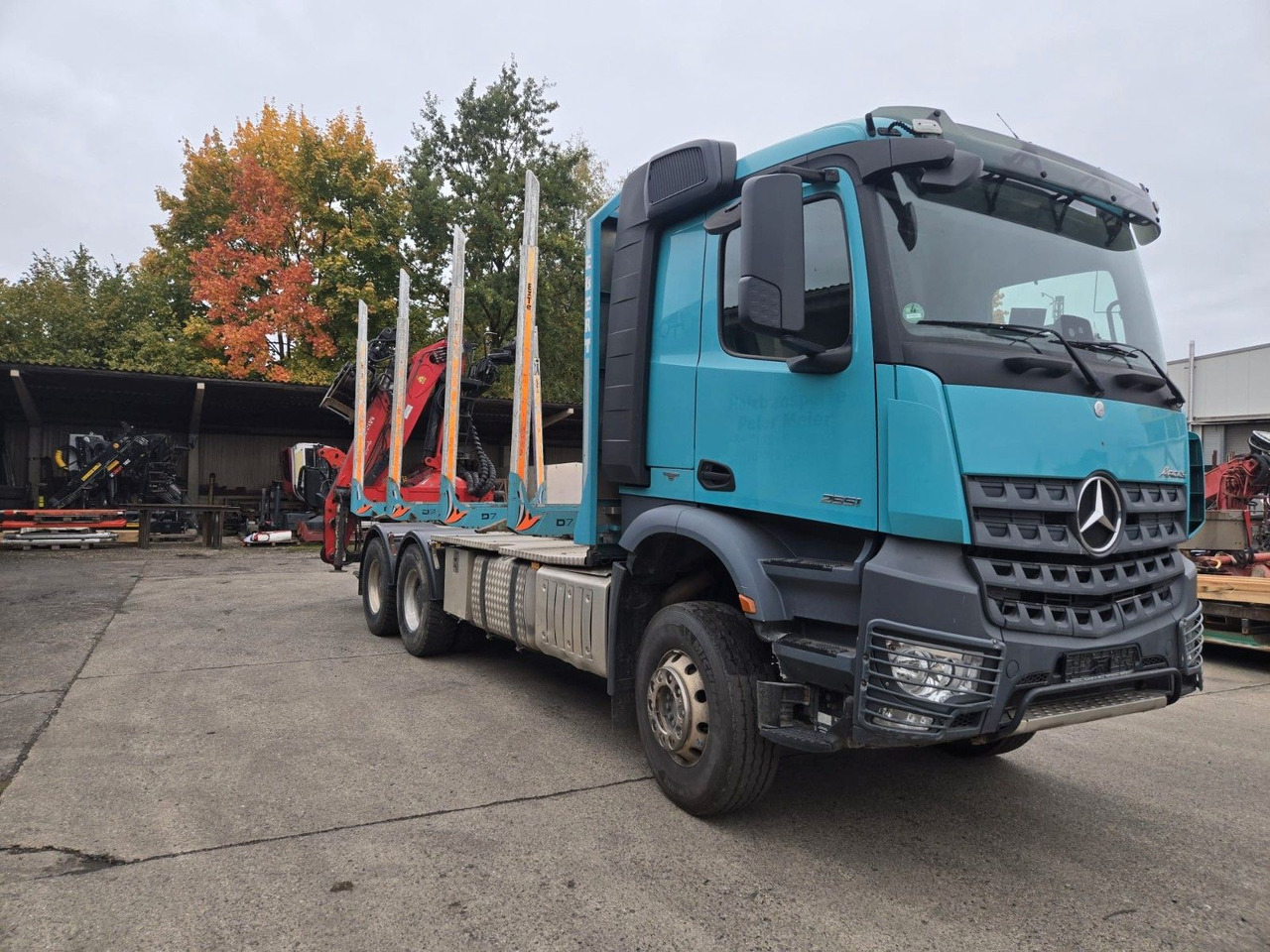 Mercedes-Benz Arocs 2651 Holztransporter Blatt Blatt Kran - Камион за дърва, Камион с кран: снимка 1 Mercedes-Benz Arocs 2651 Holztransporter Blatt Blatt Kran - Камион за дърва, Камион с кран: снимка 1