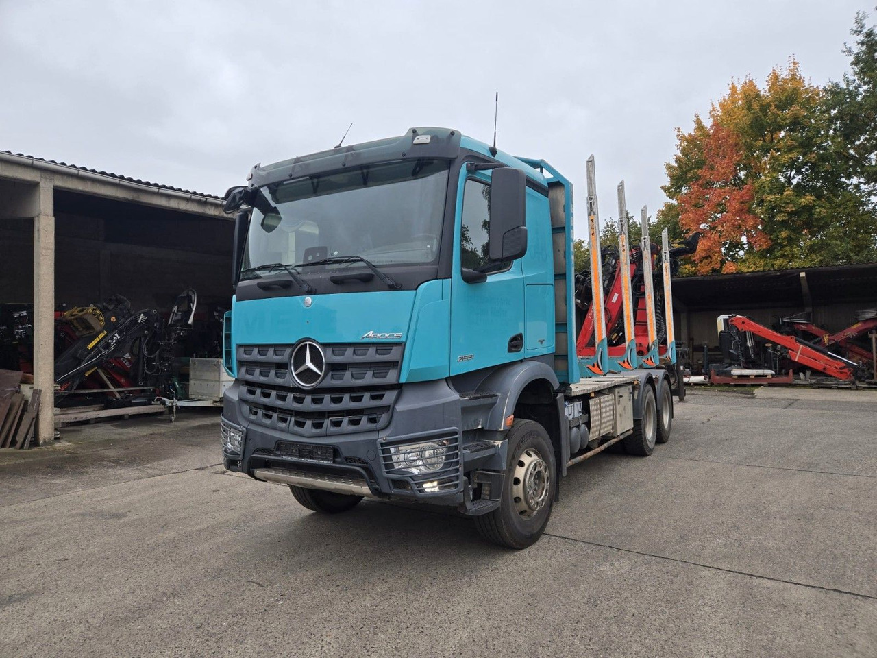 Mercedes-Benz Arocs 2651 Holztransporter Blatt Blatt Kran - Камион за дърва, Камион с кран: снимка 2 Mercedes-Benz Arocs 2651 Holztransporter Blatt Blatt Kran - Камион за дърва, Камион с кран: снимка 2