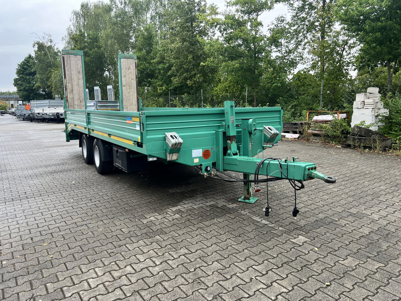 Blomenroehr 688/18000 18 t Tandemtieflader, wenig Benutzt - Нискорамна площадка ремарке: снимка 3 Blomenroehr 688/18000 18 t Tandemtieflader, wenig Benutzt - Нискорамна площадка ремарке: снимка 3