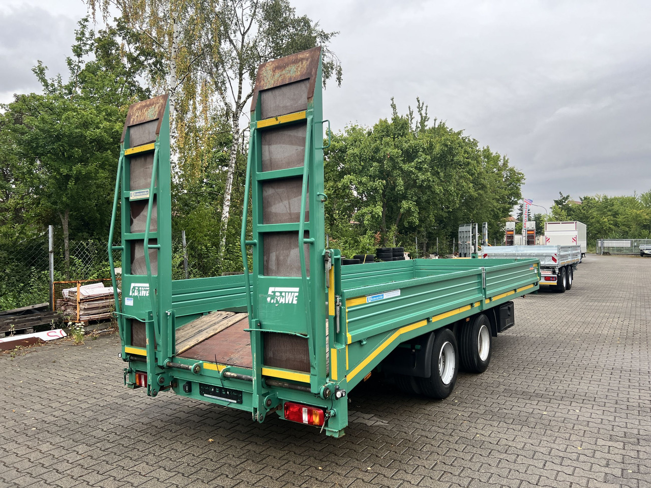 Blomenroehr 688/18000 18 t Tandemtieflader, wenig Benutzt - Нискорамна площадка ремарке: снимка 5 Blomenroehr 688/18000 18 t Tandemtieflader, wenig Benutzt - Нискорамна площадка ремарке: снимка 5