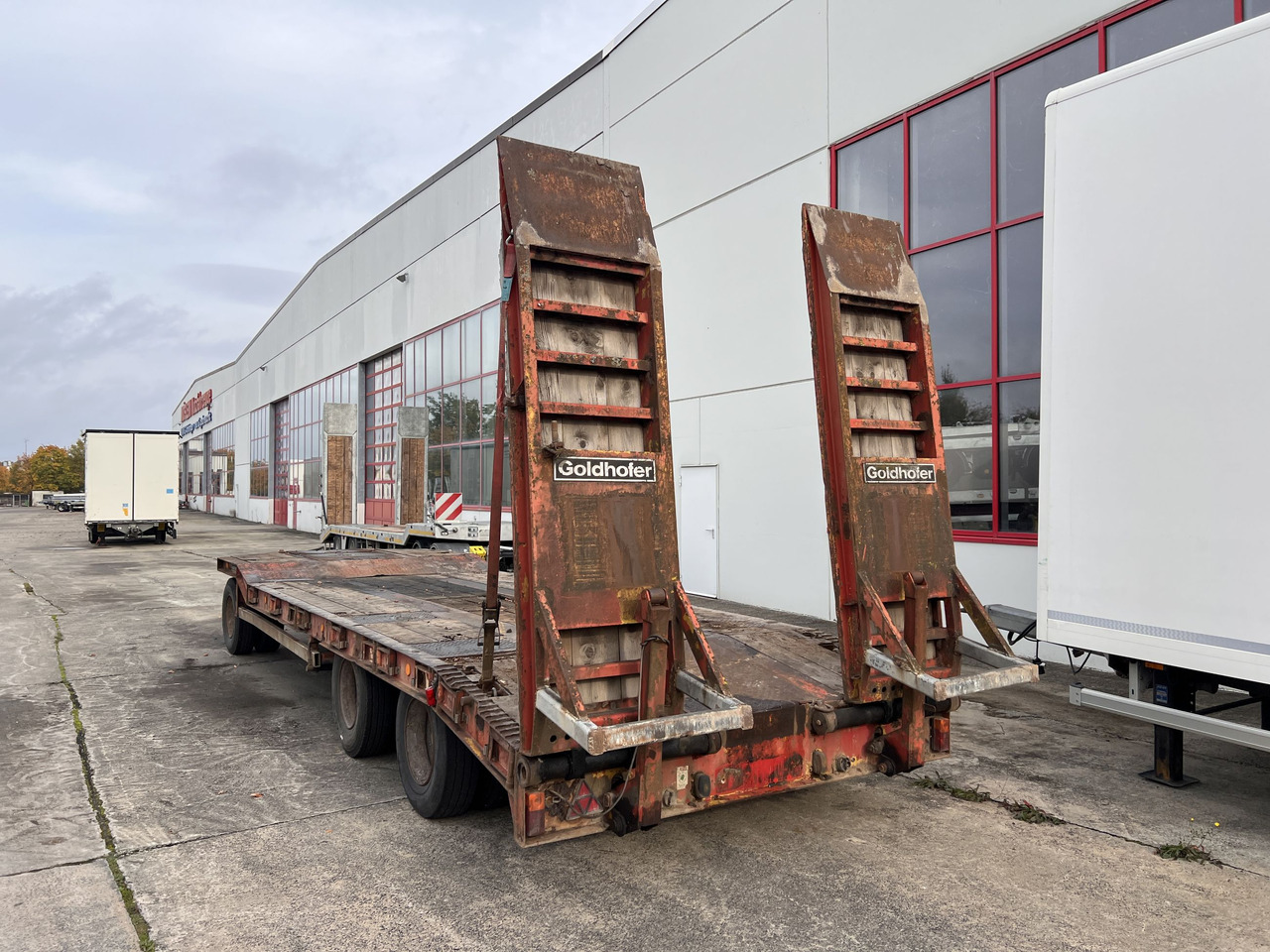 Goldhofer TU 3-24/80 3 Achs Tiefladeranhänger - Нискорамна площадка ремарке: снимка 5 Goldhofer TU 3-24/80 3 Achs Tiefladeranhänger - Нискорамна площадка ремарке: снимка 5