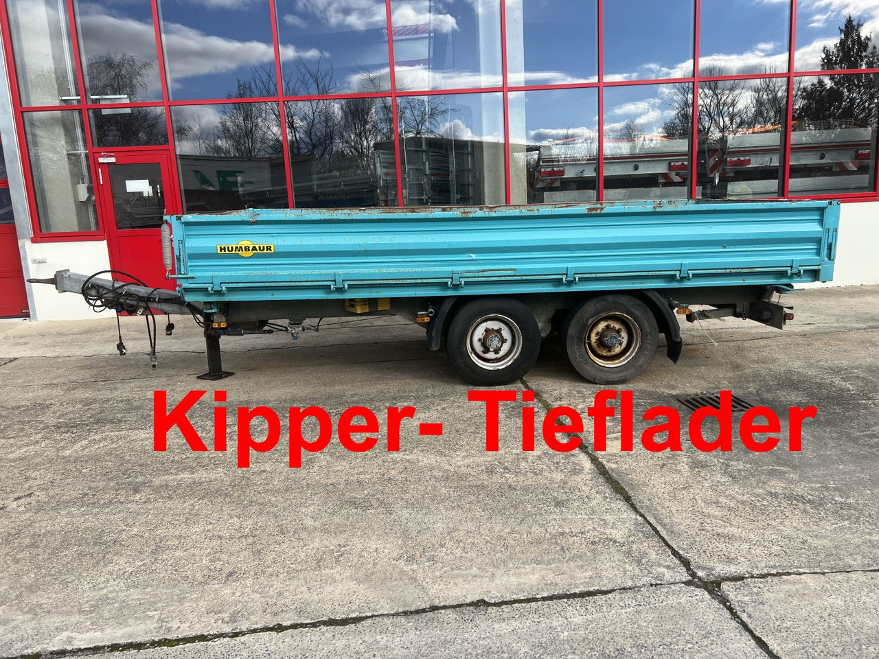 Humbaur HTK 10 50 24  Tandem Kipper- Tieflader - Самосвал ремарке: снимка 1 Humbaur HTK 10 50 24  Tandem Kipper- Tieflader - Самосвал ремарке: снимка 1