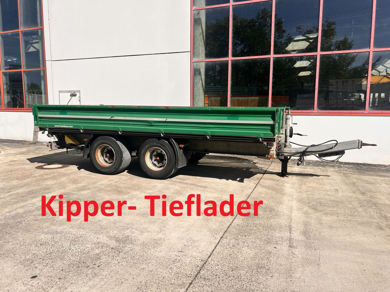 Humbaur HTK 135524 14 t Tandemkipper- Tieflader, Breitbereifung - Самосвал ремарке: снимка 1 Humbaur HTK 135524 14 t Tandemkipper- Tieflader, Breitbereifung - Самосвал ремарке: снимка 1