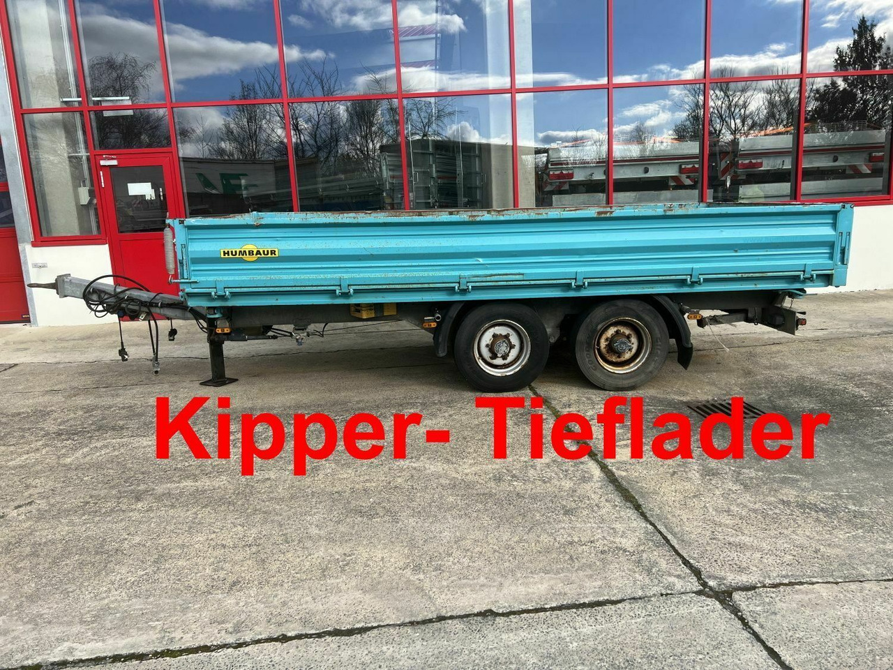 Humbaur Tandem Kipper- Tieflader - Самосвал ремарке: снимка 1 Humbaur Tandem Kipper- Tieflader - Самосвал ремарке: снимка 1