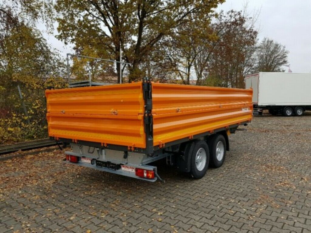 Möslein 13 t Tandem Kipper Tiefladermit Bordwand- Aufsa - Самосвал ремарке: снимка 4 Möslein 13 t Tandem Kipper Tiefladermit Bordwand- Aufsa - Самосвал ремарке: снимка 4