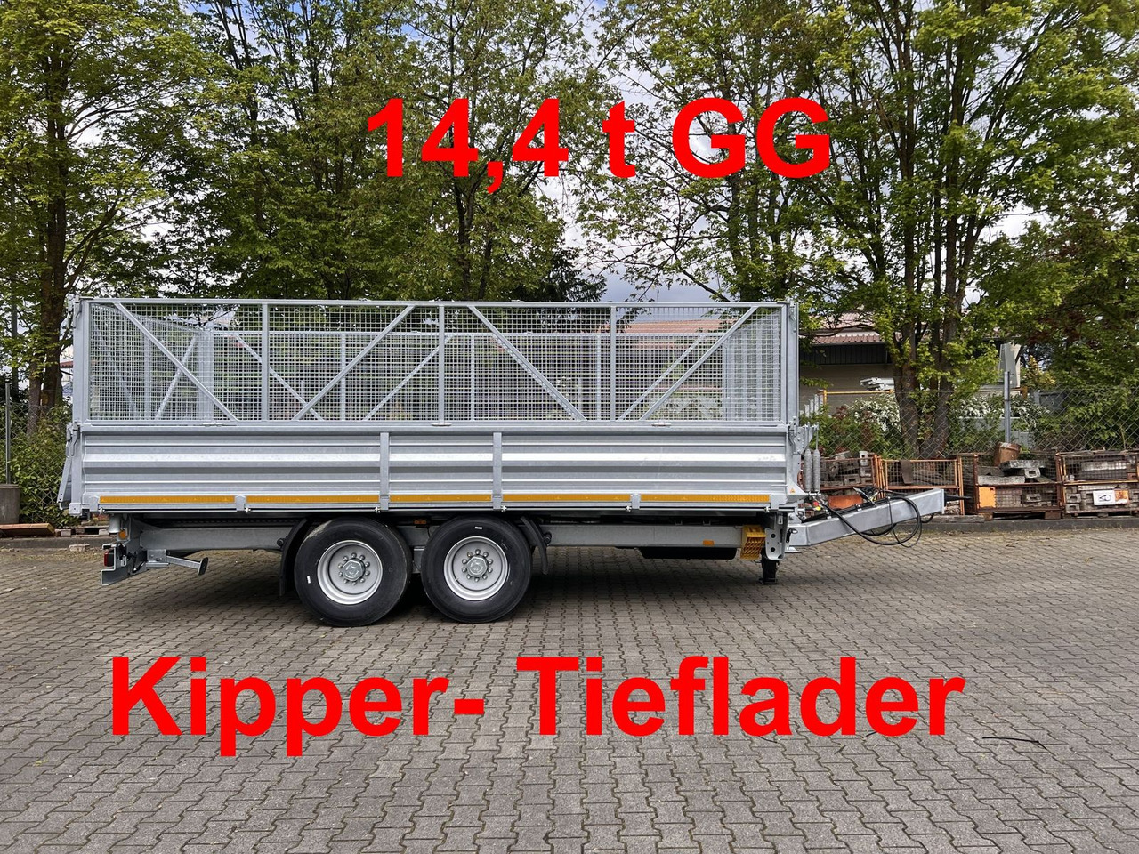 Möslein 14 t Tandem- Kipper Tieflader 5,70 m lang, Brei - Самосвал ремарке: снимка 1 Möslein 14 t Tandem- Kipper Tieflader 5,70 m lang, Brei - Самосвал ремарке: снимка 1