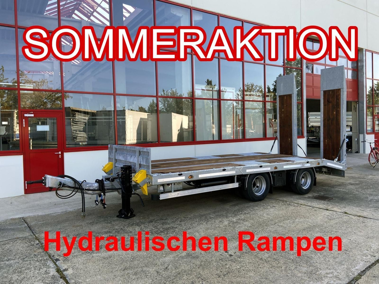 Möslein 21 t Tandemtieflader, hydr. Rampen, NEU - Нискорамна площадка ремарке: снимка 1 Möslein 21 t Tandemtieflader, hydr. Rampen, NEU - Нискорамна площадка ремарке: снимка 1