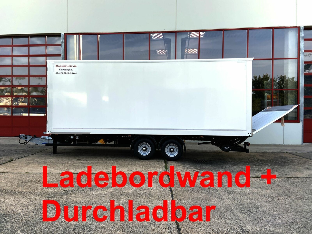 Möslein NEUER Tandem Koffer, Ladebordwand+ Durchladbar - Затворена каросерия ремарке: снимка 1 Möslein NEUER Tandem Koffer, Ladebordwand+ Durchladbar - Затворена каросерия ремарке: снимка 1