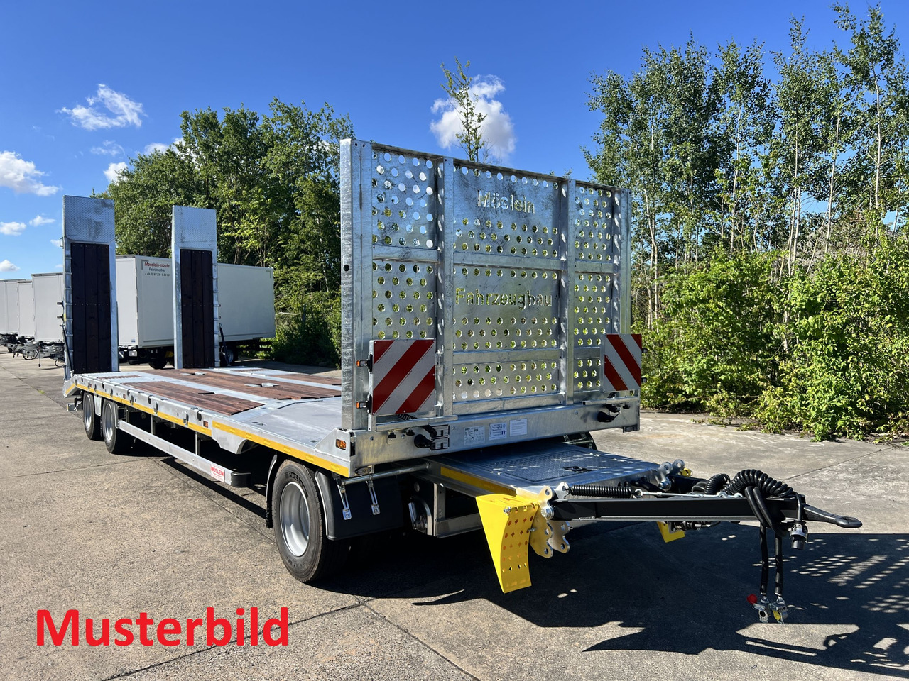Möslein T4 VB H1 gerade neuer 4 Achs Tieflader gerade hydraulischen Rampen - Нискорамна площадка ремарке: снимка 3 Möslein T4 VB H1 gerade neuer 4 Achs Tieflader gerade hydraulischen Rampen - Нискорамна площадка ремарке: снимка 3