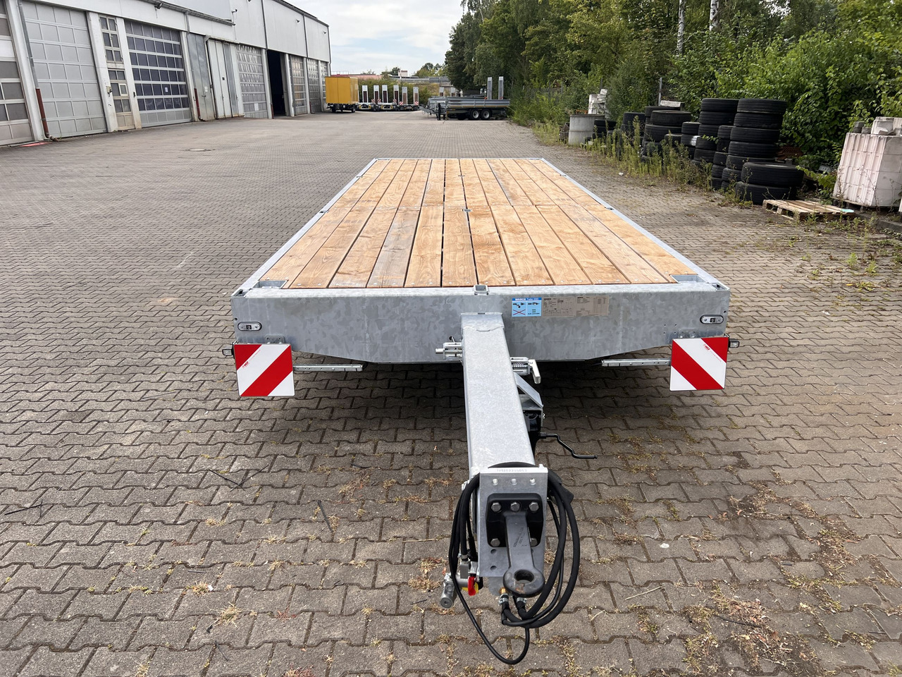 Нови Бордово ремарке/ Платформа Möslein THT 11 G Ausziehbar  11,9 t Tandemanhänger- Tieflader, ausziehbar: снимка 13