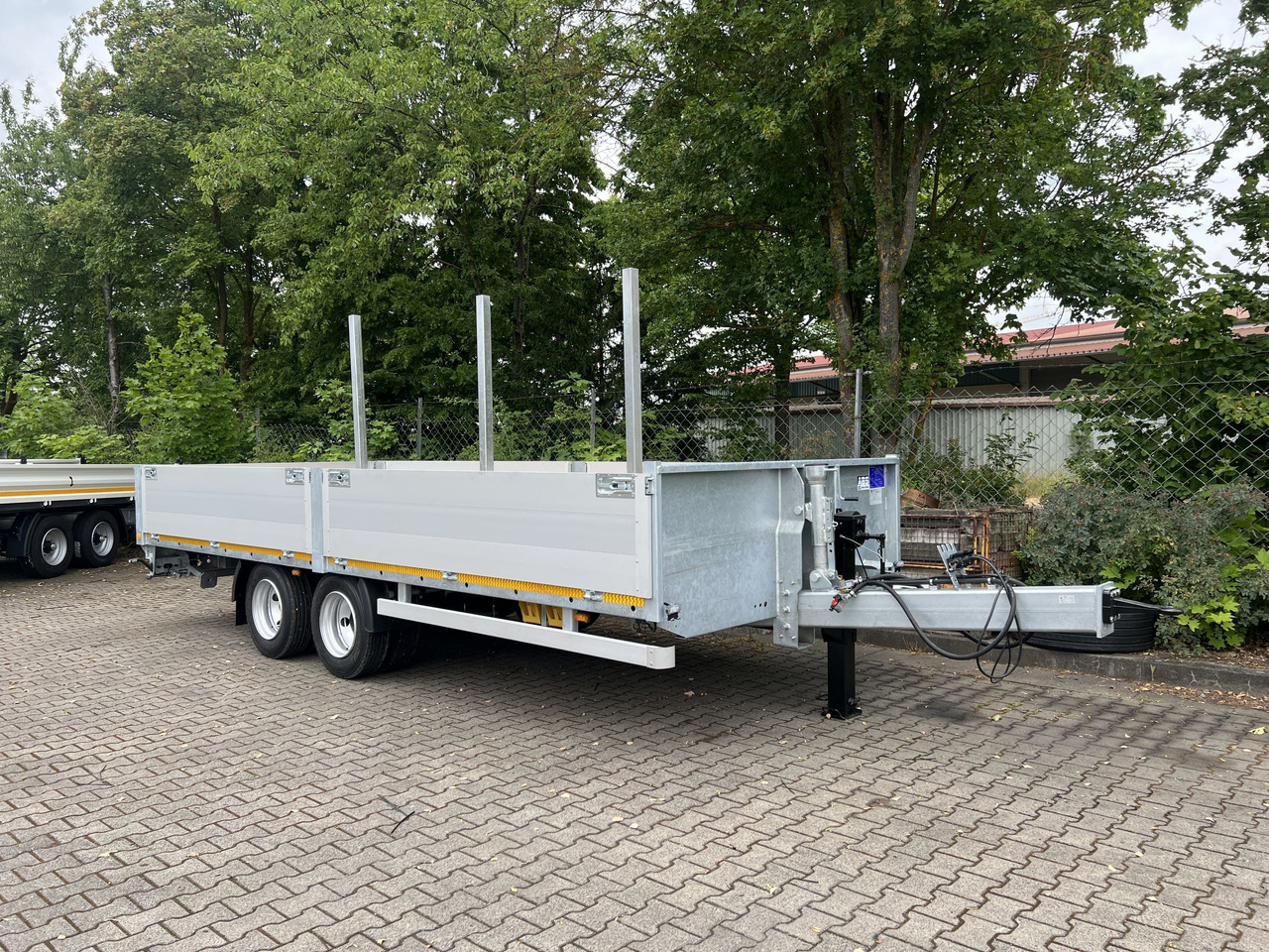 Möslein THT 14,4 G 6,2 L 14,4 t Tandem- Pritschenanhänger- Tieflader - Бордово ремарке/ Платформа: снимка 4 Möslein THT 14,4 G 6,2 L 14,4 t Tandem- Pritschenanhänger- Tieflader - Бордово ремарке/ Платформа: снимка 4