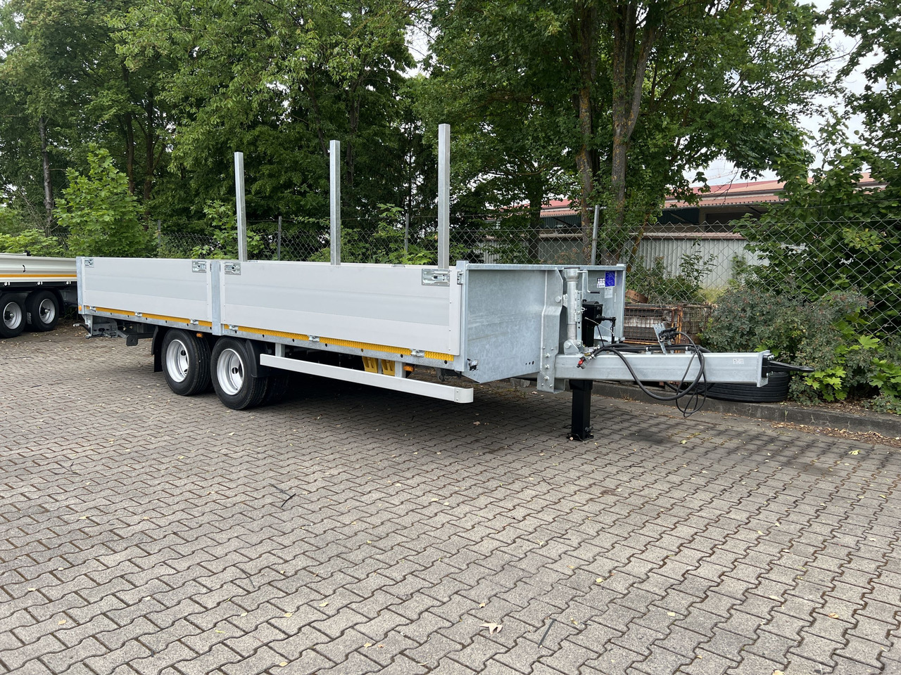 Möslein THT 14,4 G 7,20 L 14,4 t Tandem- Pritschenanhänger- Tieflader - Бордово ремарке/ Платформа: снимка 5 Möslein THT 14,4 G 7,20 L 14,4 t Tandem- Pritschenanhänger- Tieflader - Бордово ремарке/ Платформа: снимка 5